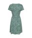 Robe Manches Courtes Motif/style À Motifs Orchid Femme Vert Vif Imprimé Mountain Warehouse-2