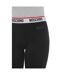 Womens/ladies Tape Logo Regular Leggings Black Moschino-4