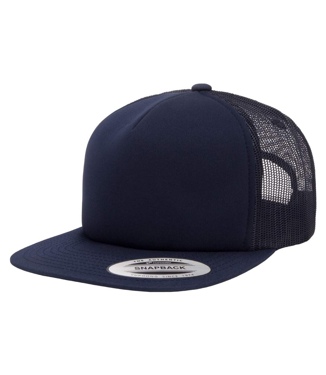 Casquette trucker flexfit bleu marine Yupoong-4