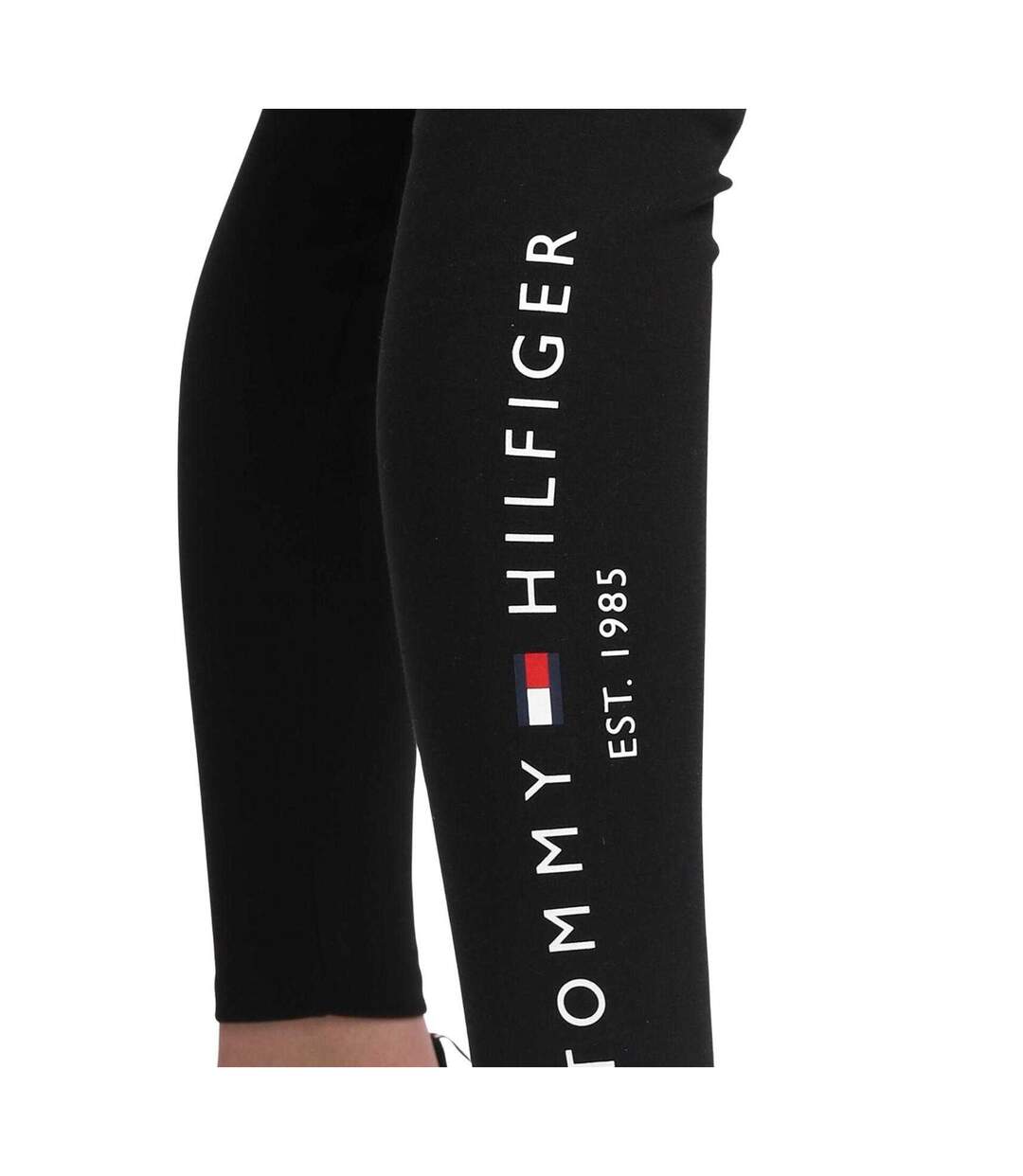 Legging Motif/style Logo Brodé Femme Noir Tommy Hilfiger-4
