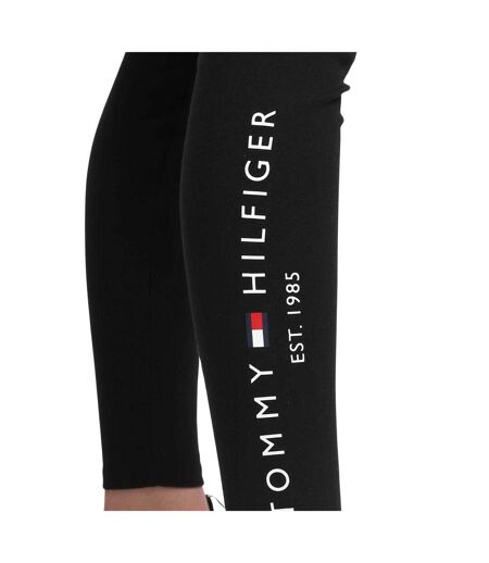 Legging Motif/style Logo Brodé Femme Noir Tommy Hilfiger