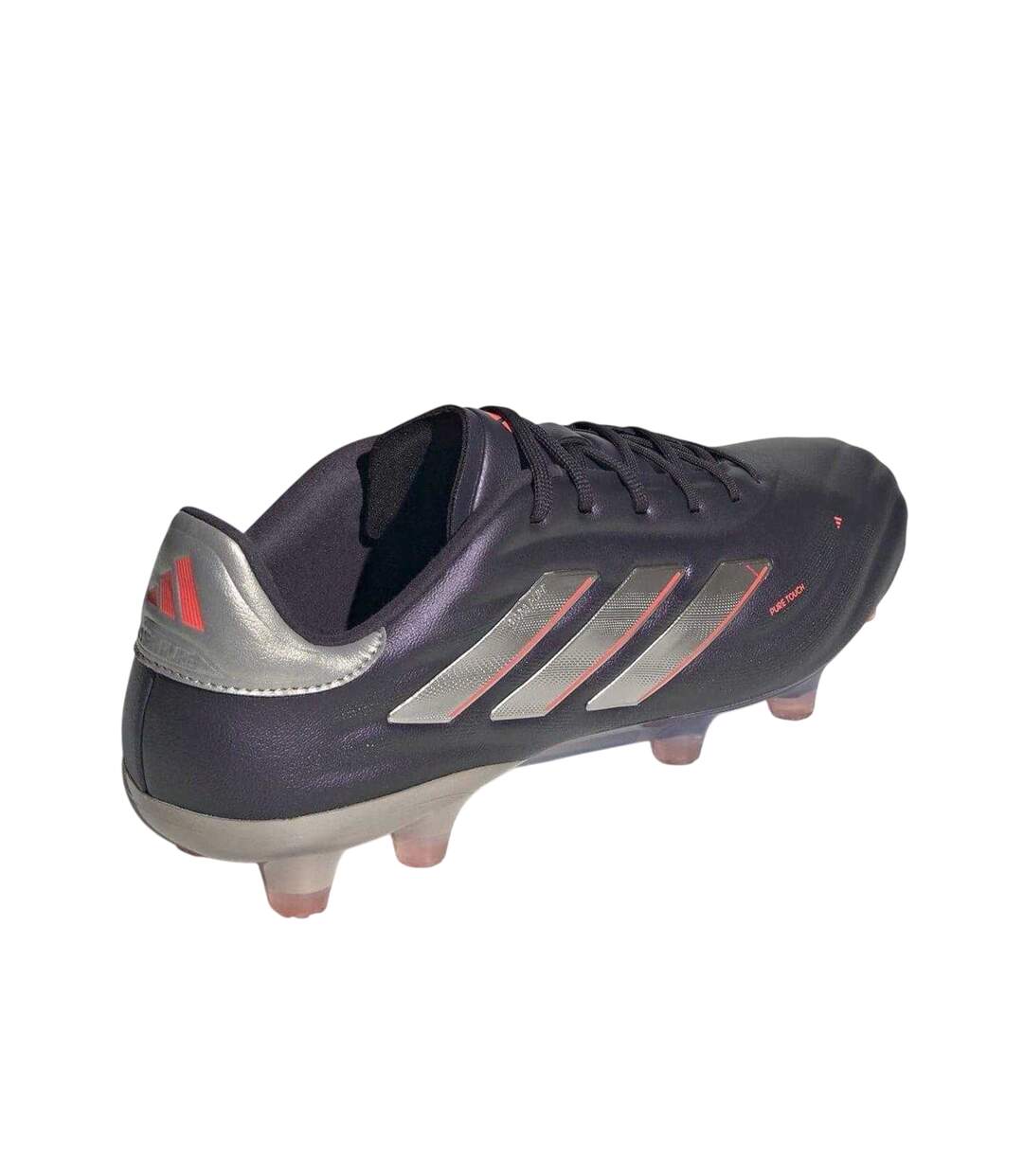 Mens Copa Pure Elite Calf Leather Firm Ground Football Boots Black Silver Adidas-2