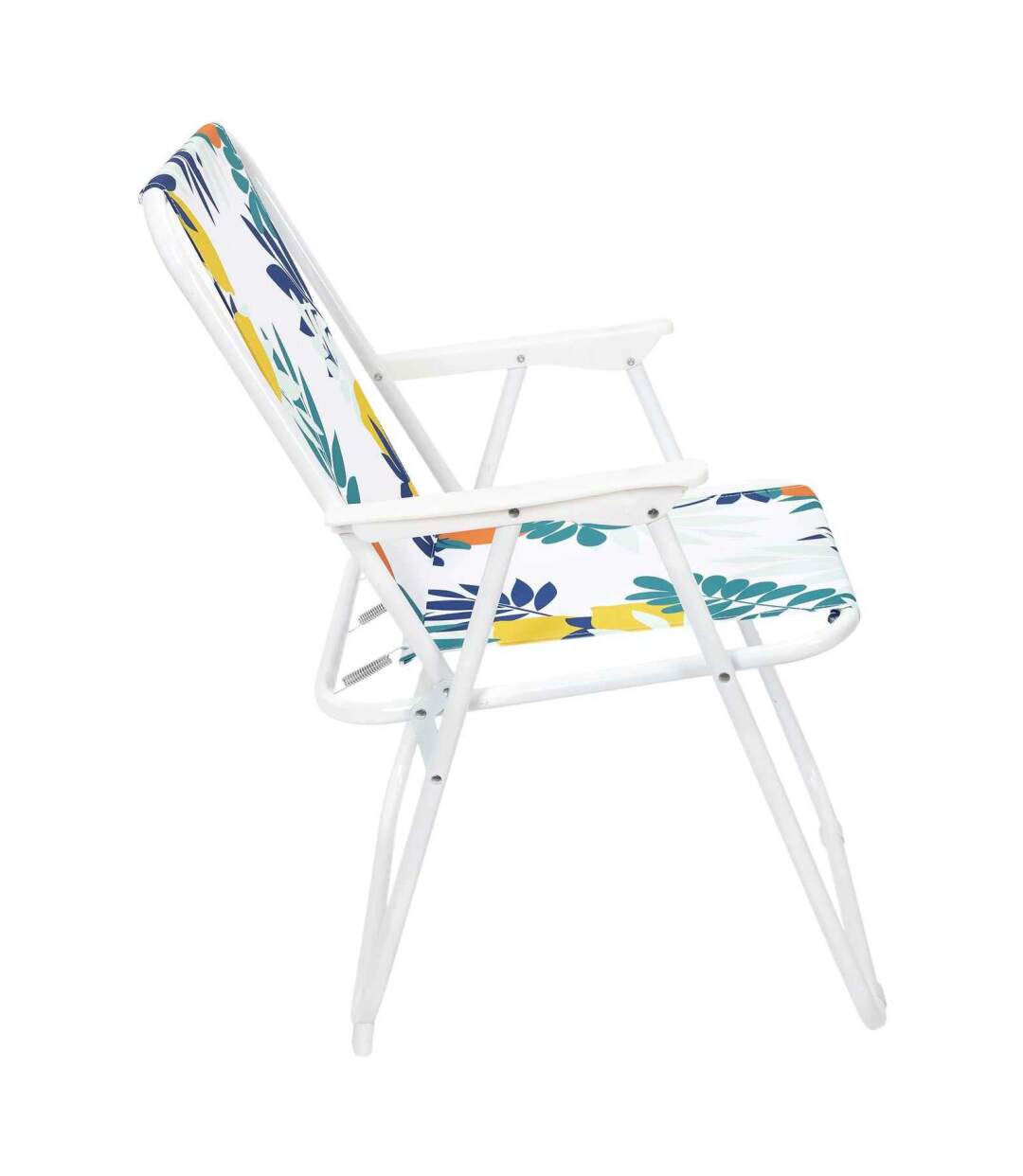 Set de 2 chaises de jardin pliantes en acier et tissu Rio-4