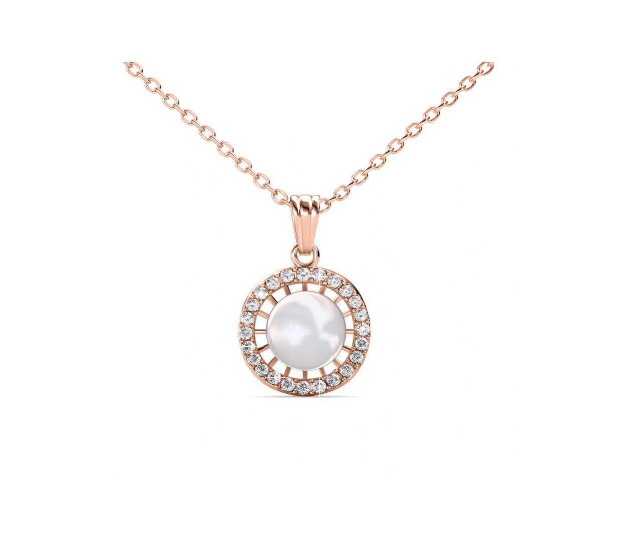 Collier et Pendentif Four Leaf , Cristal d'Autriche-1
