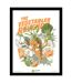 Ilustrata Eat Your Vegetables Paper Print (White/Orange/Green) (40cm x 30cm)