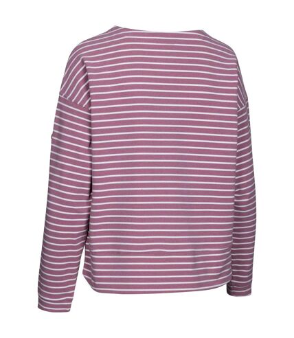 Trespass Womens/Ladies Soothing Striped Marl Top (Light Mulberry)