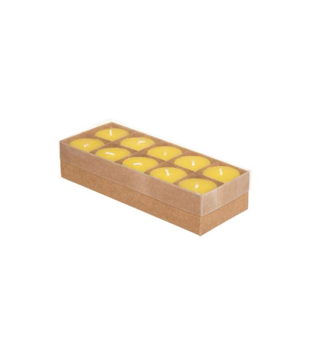 Lot de 10 Bougies Générique 4cm Citronnelle