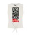 Womens/ladies 50th Totem Pole Iron Maiden Sleeveless Tank Top Vintage White Black Red Amplified-1