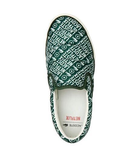 Womens/ladies netflix serve slip-on trainers white Lacoste