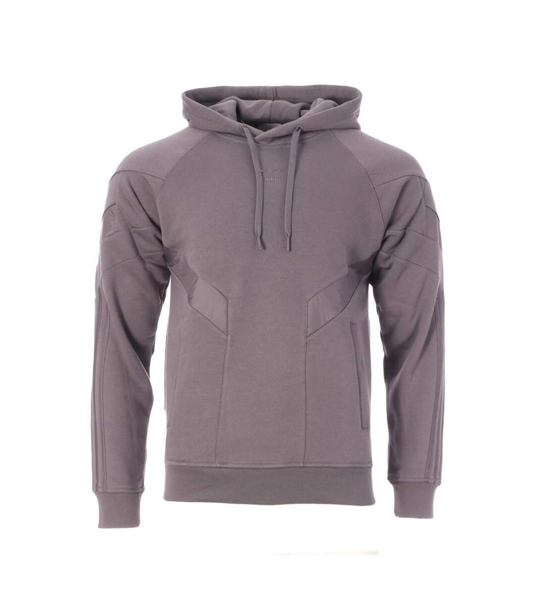 Sweat à Capuche Gris Homme Adidas Overl - M-1