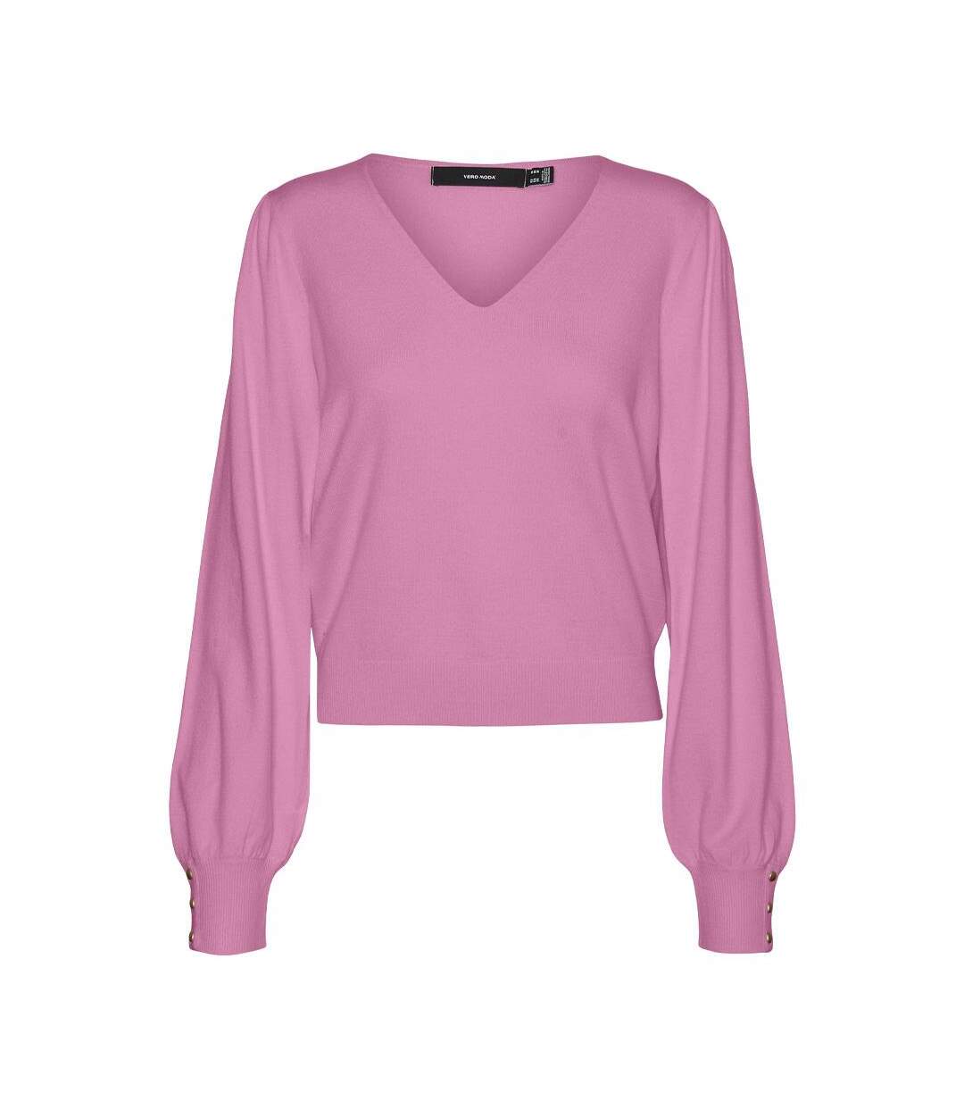 Pull rose femme vero moda holly karis-1