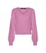 Pull rose femme vero moda holly karis-1