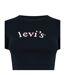 Womens/ladies Logo Boxy T-shirt Black Levis-3
