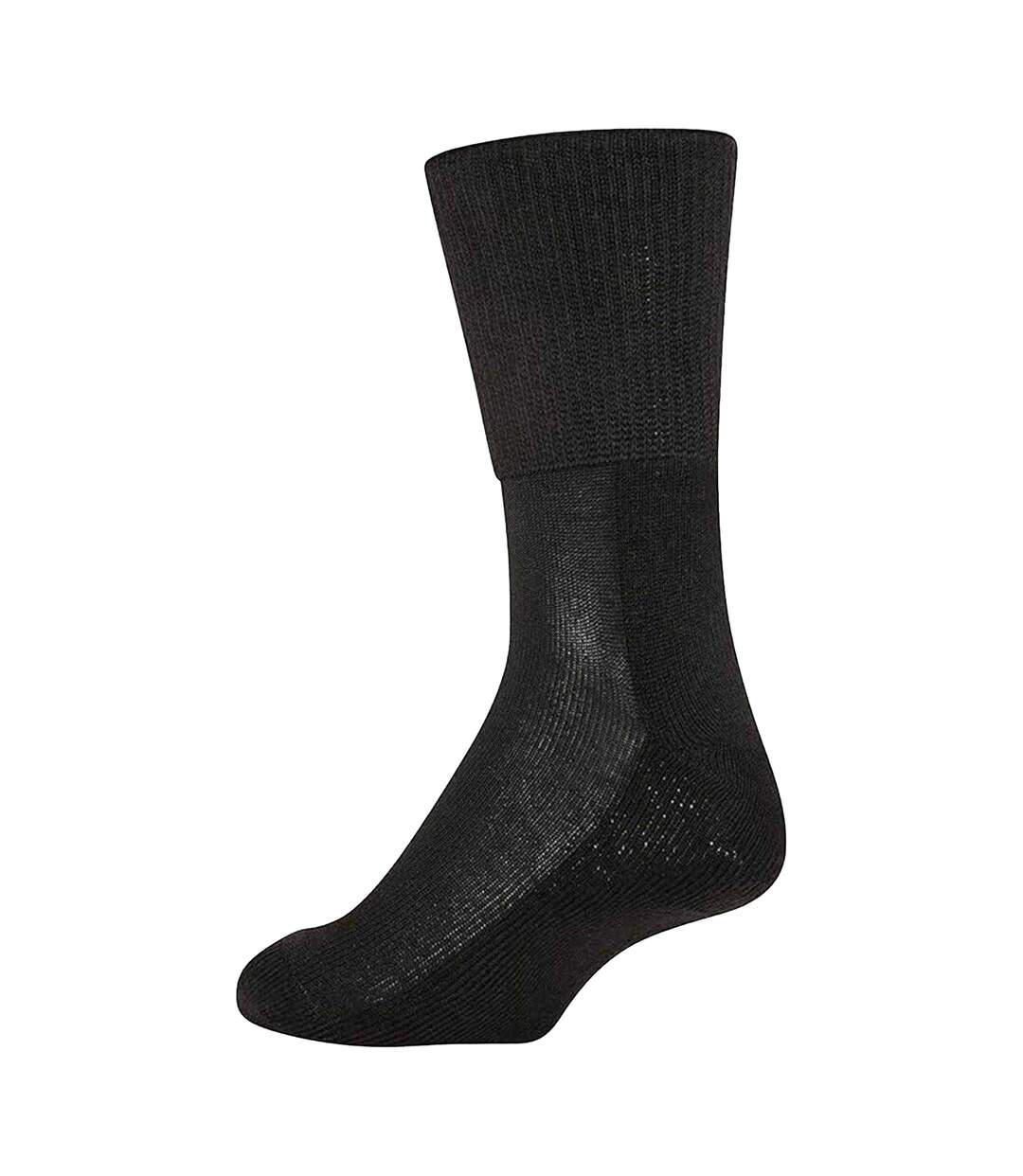 Chaussettes Diabétiques Motif/style Uni Femme Noir Soxy-2