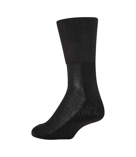 Chaussettes Diabétiques Motif/style Uni Femme Noir Soxy