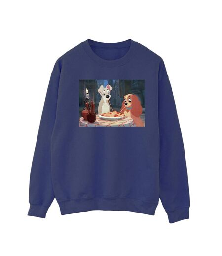 Disney - Sweat LADY AND THE TRAMP SPAGHETTI PHOTO - Femme (Bleu marine) - UTBI23203