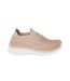 Womens/ladies annabel knitted slip-on trainers taupe Good For The Sole