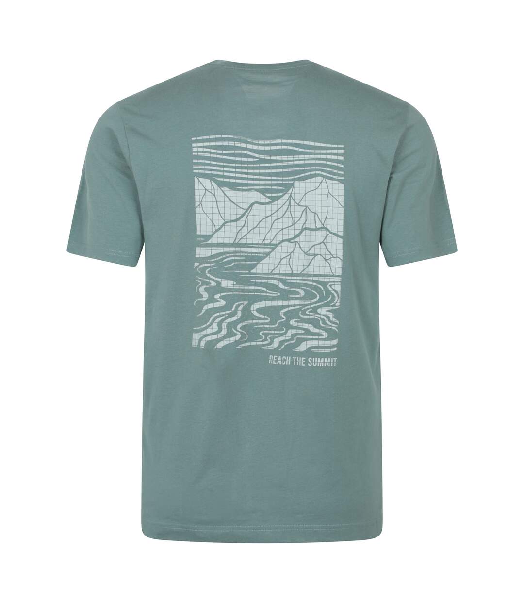 T-shirt Motif/style Graphique Reach The Summit Homme Vert Mountain Warehouse-2