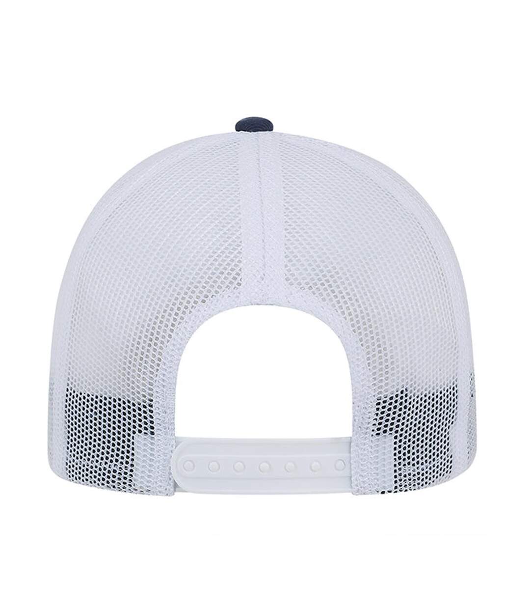 Unisex adults urbanwear trucker cap navy/white Beechfield-2