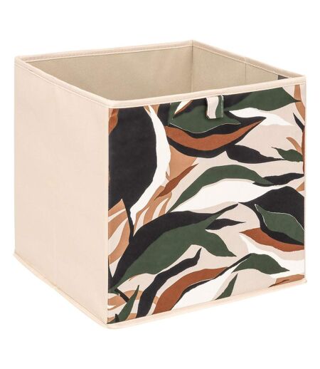 Lot de 6 boites de rangement LAURIA - L. 31 x l.31 x H. 31 cm - Beige