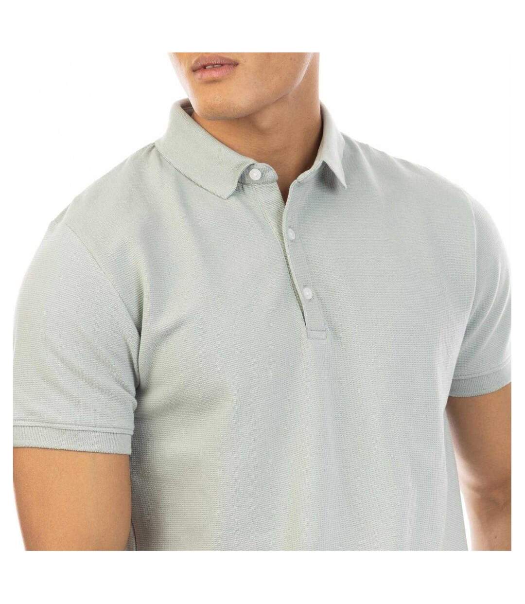 Mens Molton Regular Polo Shirt Grey Peter Werth-4