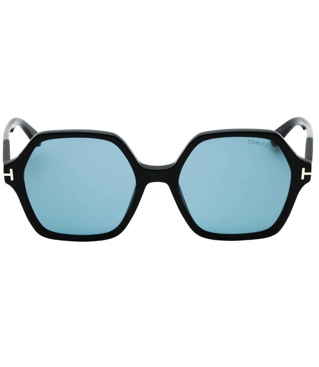 Lunettes De Soleil Motif/style Hexagone Romy Femme Taille Unique Noir Bleu Clair Tom Ford-1