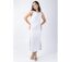 Robe longue sans manches CHARLINE unie blanc Coton Du Monde-2
