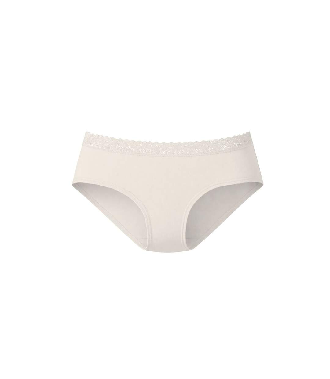 Lot de 3 culottes femme en coton uni et ceinture en dentelle Uni Pierre Cardin-5