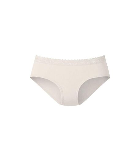 Lot de 3 culottes femme en coton uni et ceinture en dentelle Uni Pierre Cardin