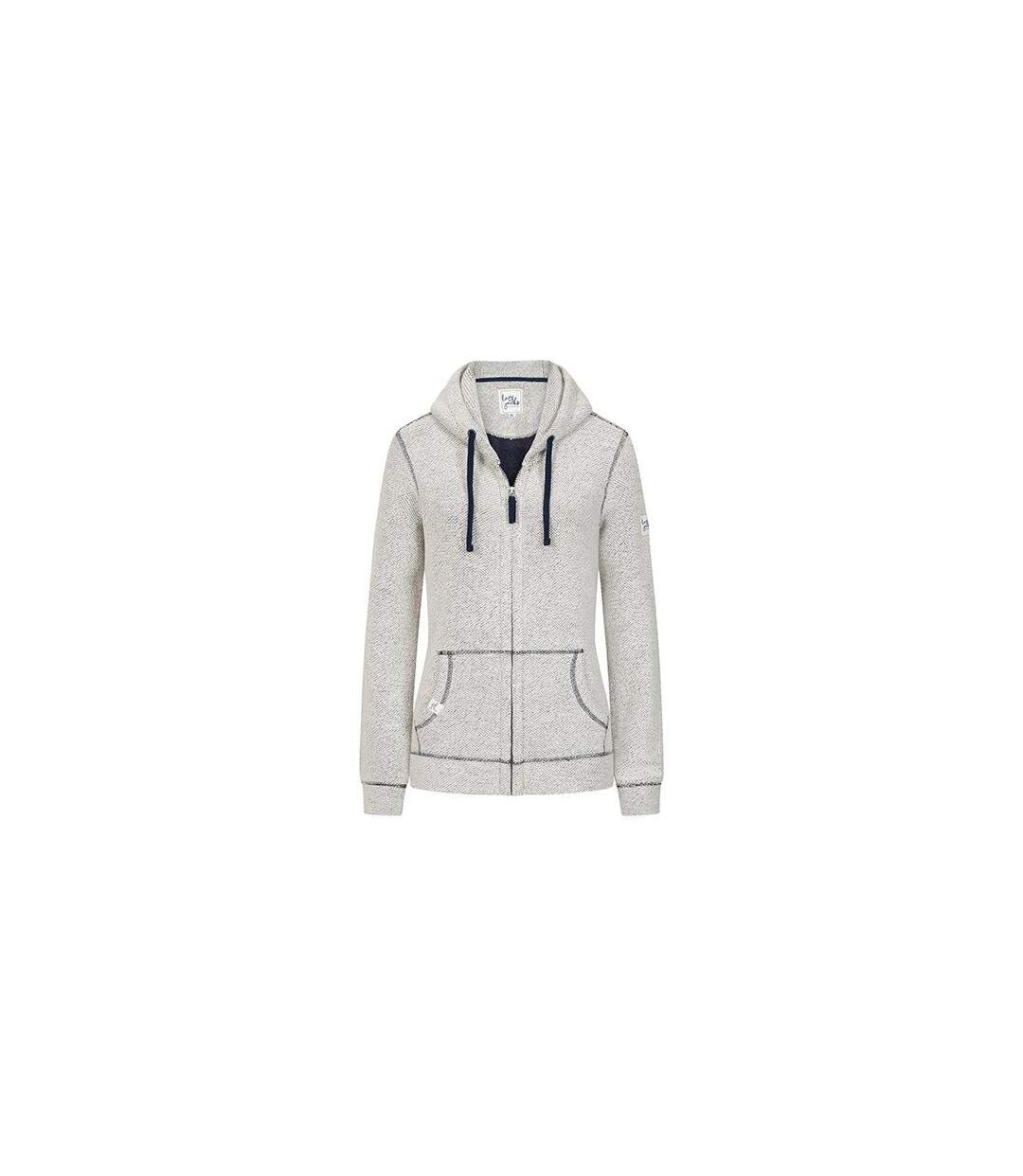 Veste À Capuche Femme Gris Chiné Lazy Jacks-1