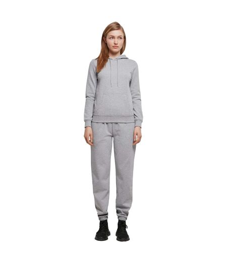 Womens/ladies Basic Hoodie Gris Chiné Build Your Brand