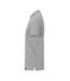 Mens Pique Polo Shirt Grey Melange Cottover-3