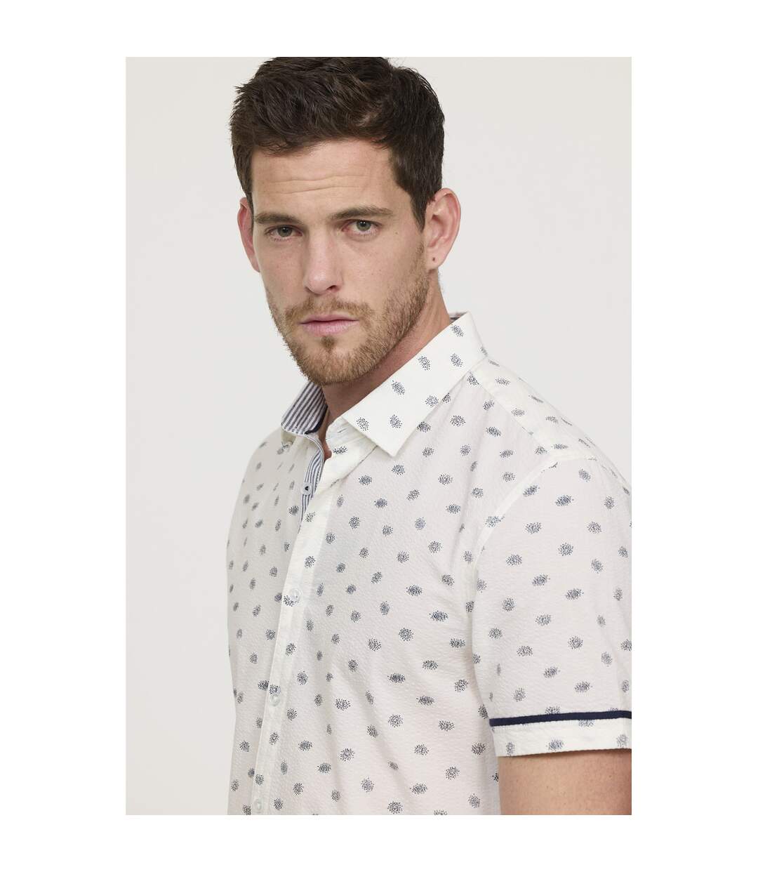 Chemise manches courtes coton regular DOTTO-3