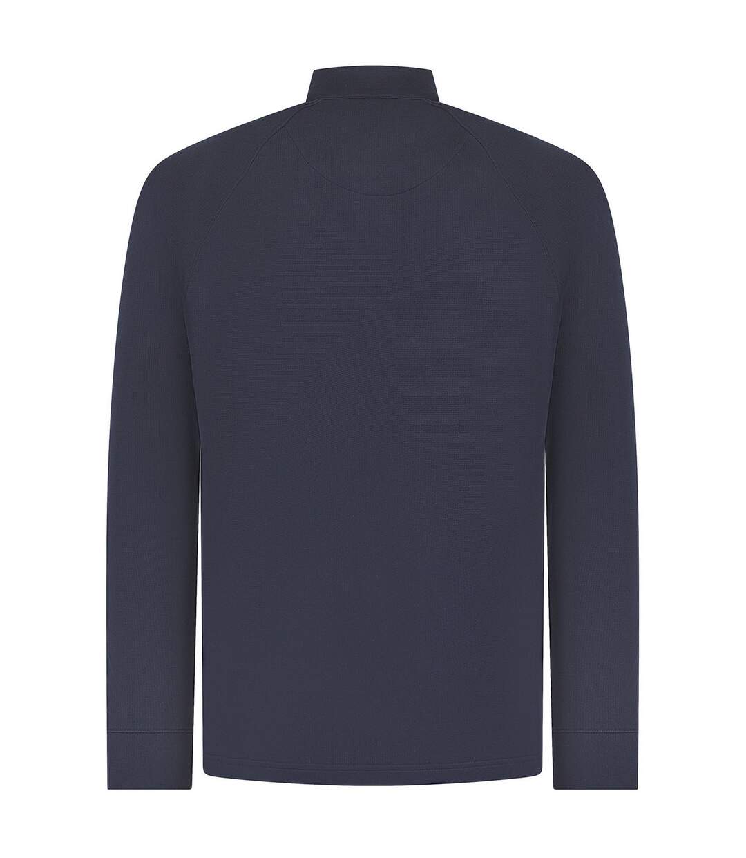 Mens quarter zip long sleeve top navy Henbury