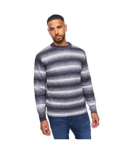 Pull Motif/style Rayure Ombrée Ormonde Homme Bleu Marine Foncé Bewley & Ritch