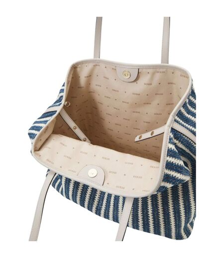 Sac À Main Motif/style Rayé Taille Unique Pourpre Guess