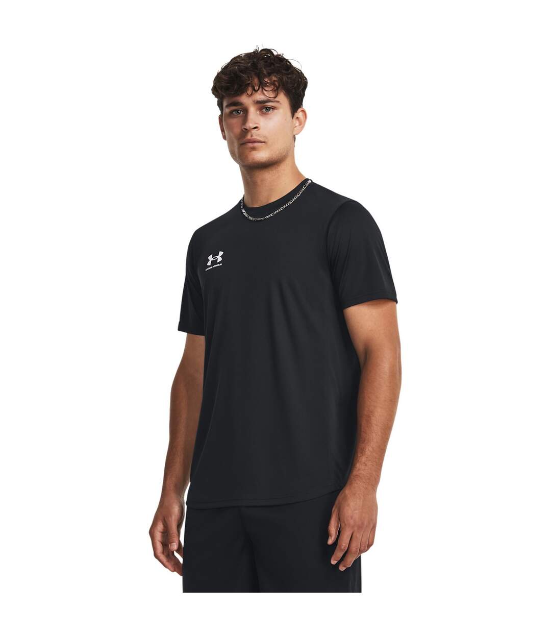 T-shirt challenger training homme noir / blanc Under Armour-3