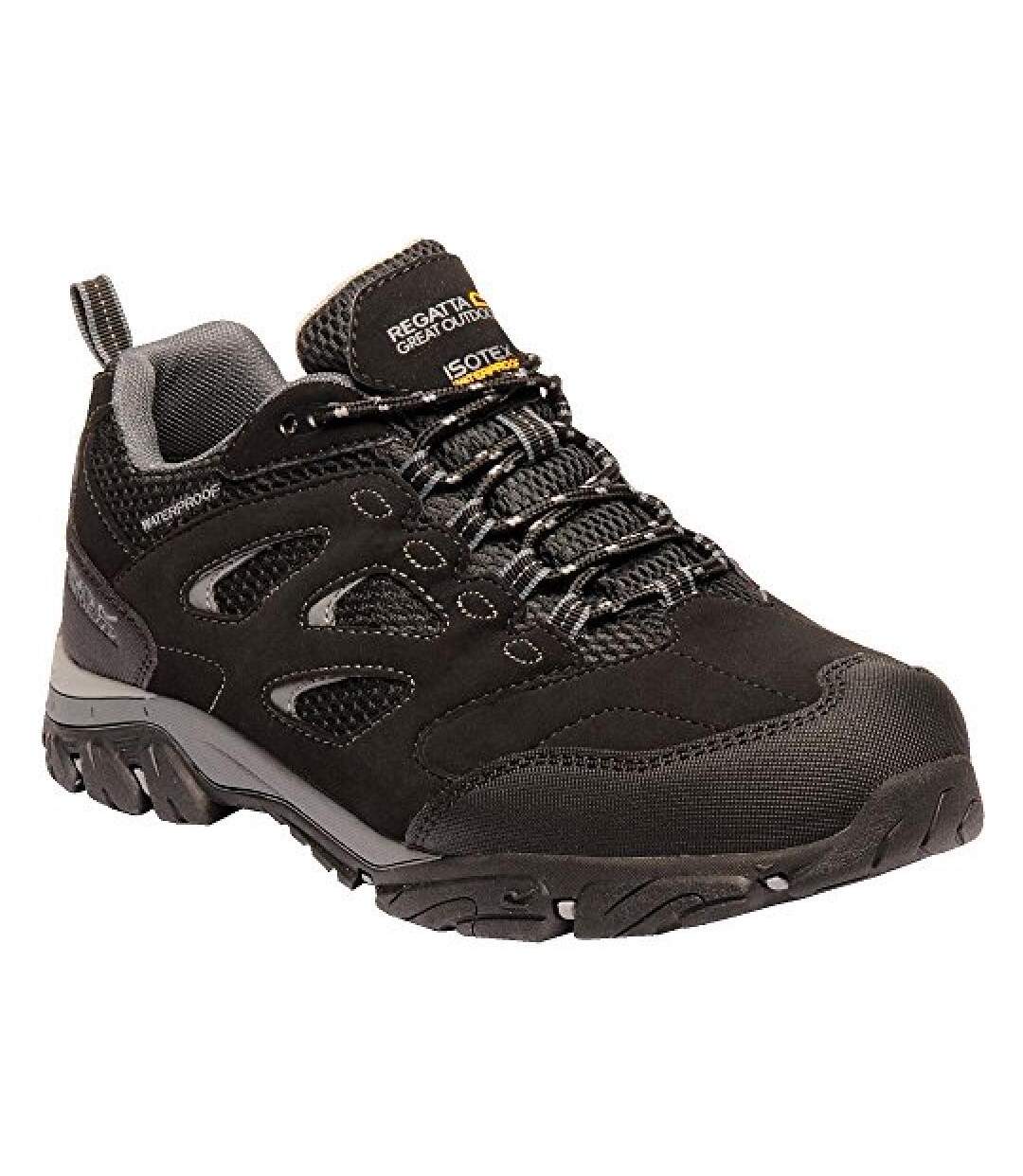 Regatta Mens Holcombe IEP Low Hiking Boots (Black/Granite) - UTRG3659-1