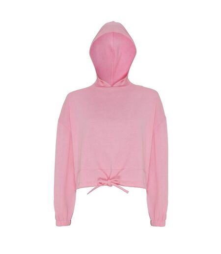 Sweat À Capuche Femme Rose Clair TriDri