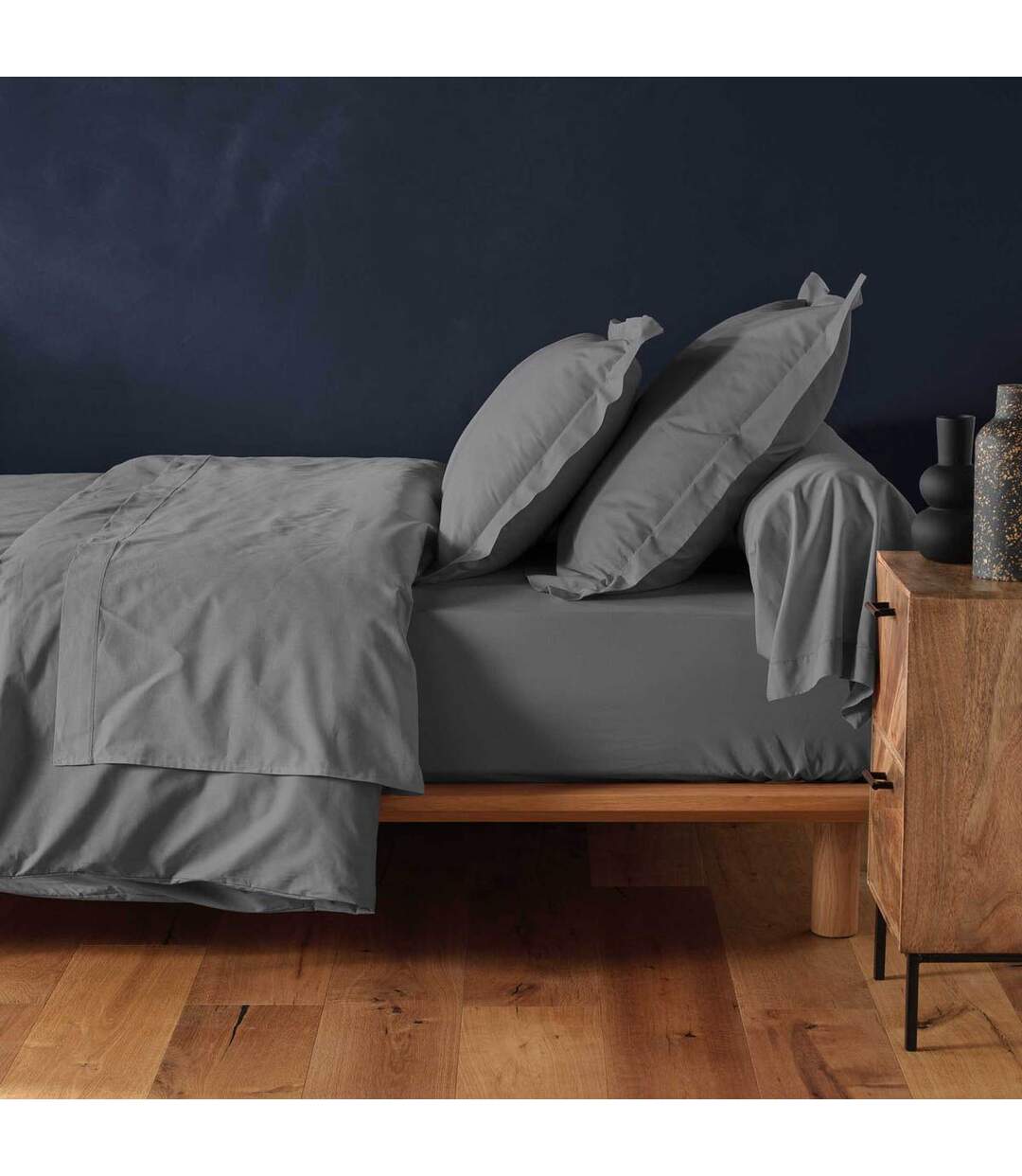 Drap Housse Lina 90x190cm Anthracite-4