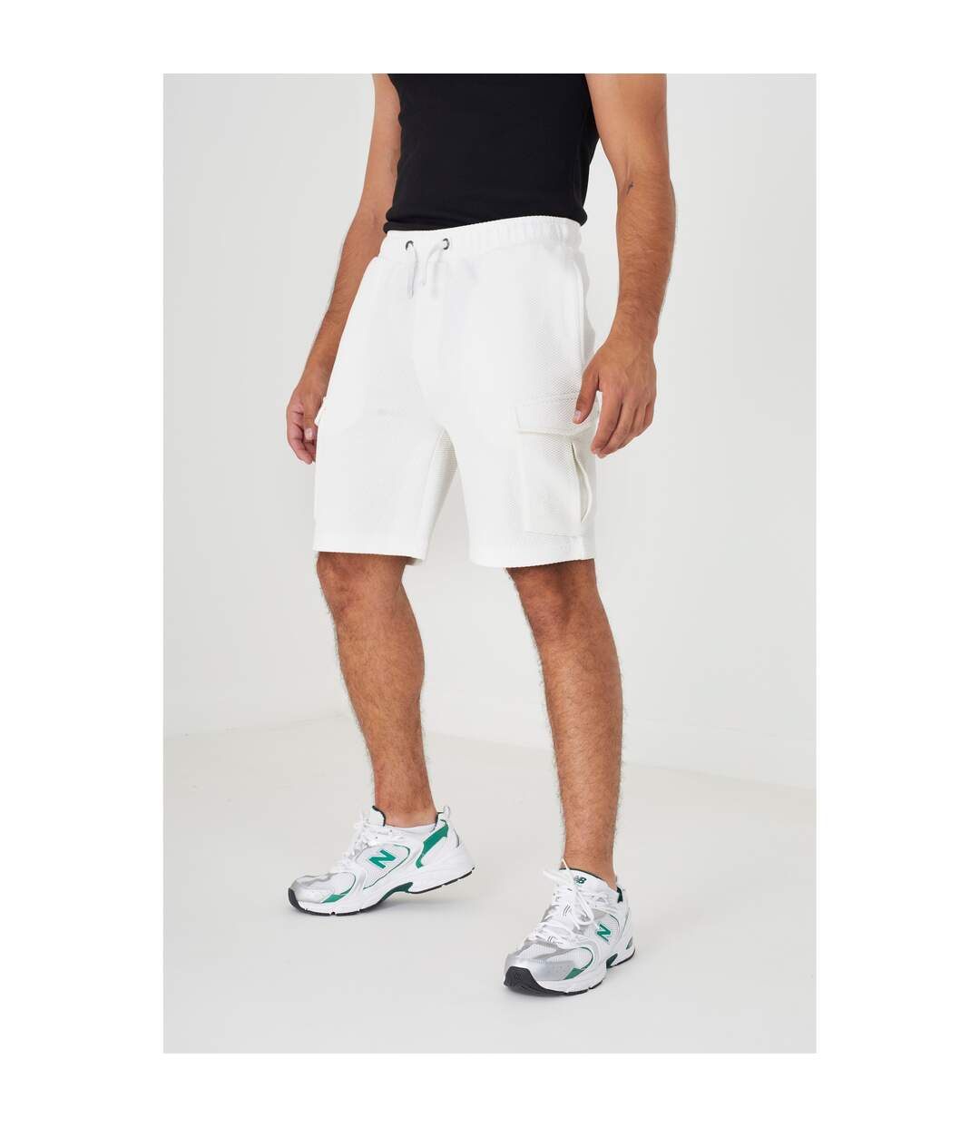 Short à poches cadby homme crème Brave Soul-1