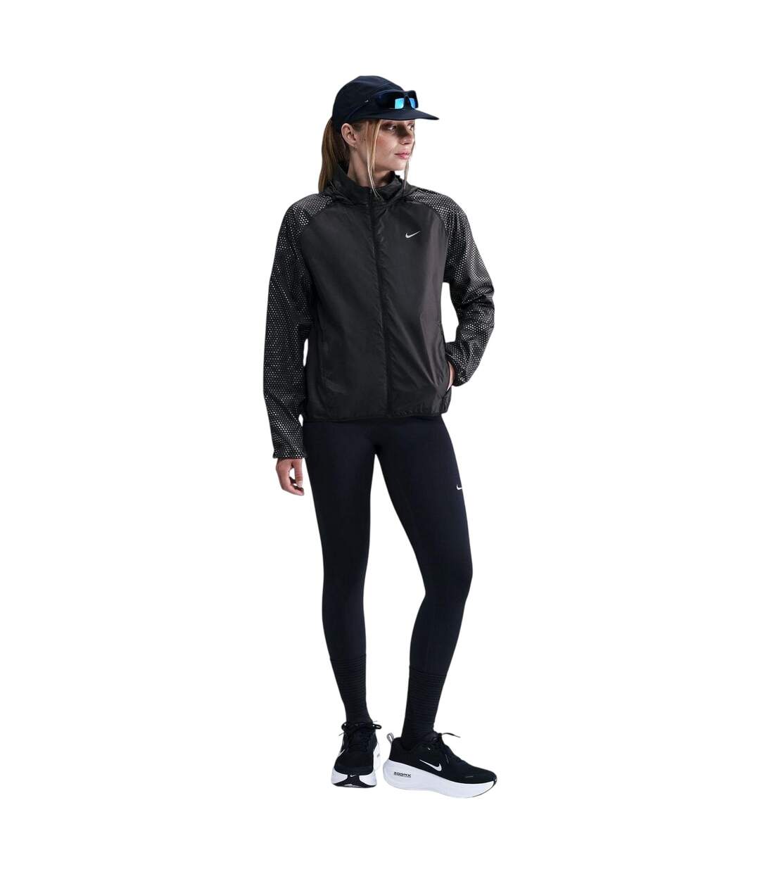 Veste T Flash Femme Noir Argenté Nike-1