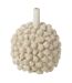 Vase Déco en Grès Saki 30cm Blanc-1