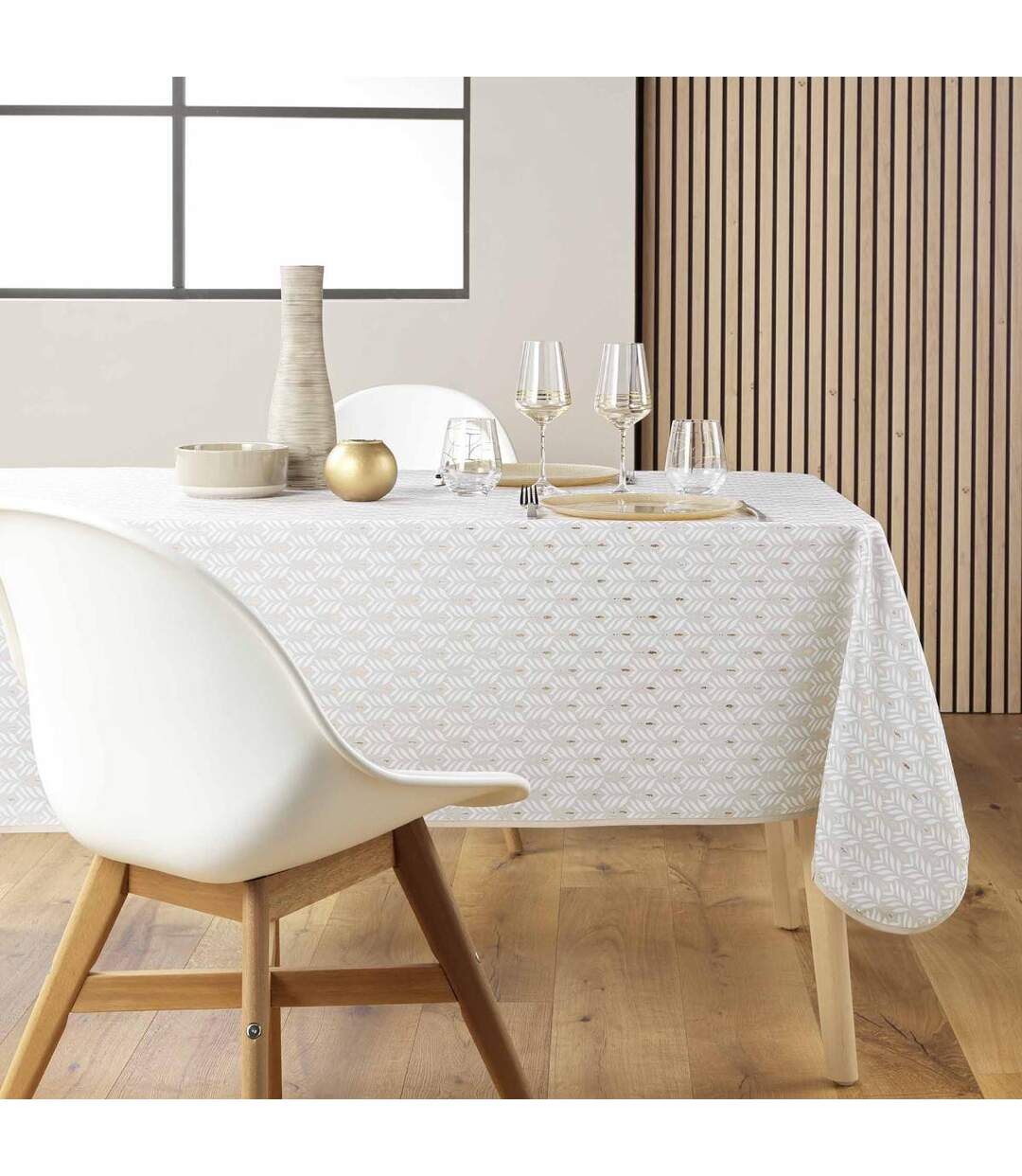Nappe Imprimé Piana 145x240cm Naturel-1
