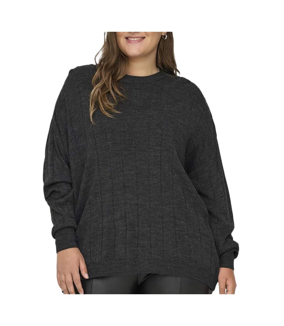 Pull gris femme only carmakoma tess-1