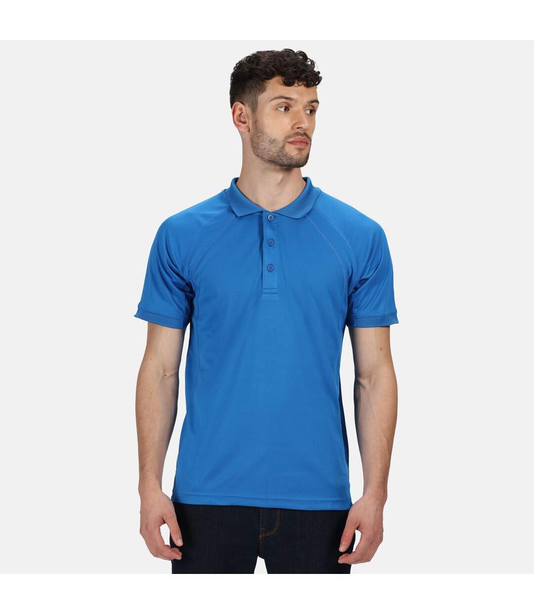 Regatta Professional Mens Coolweave Short Sleeve Polo Shirt (Oxford Blue) - UTRG2161-3