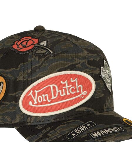 Casquette baseball effet usé avec patch Kamo Tiger Vondutch