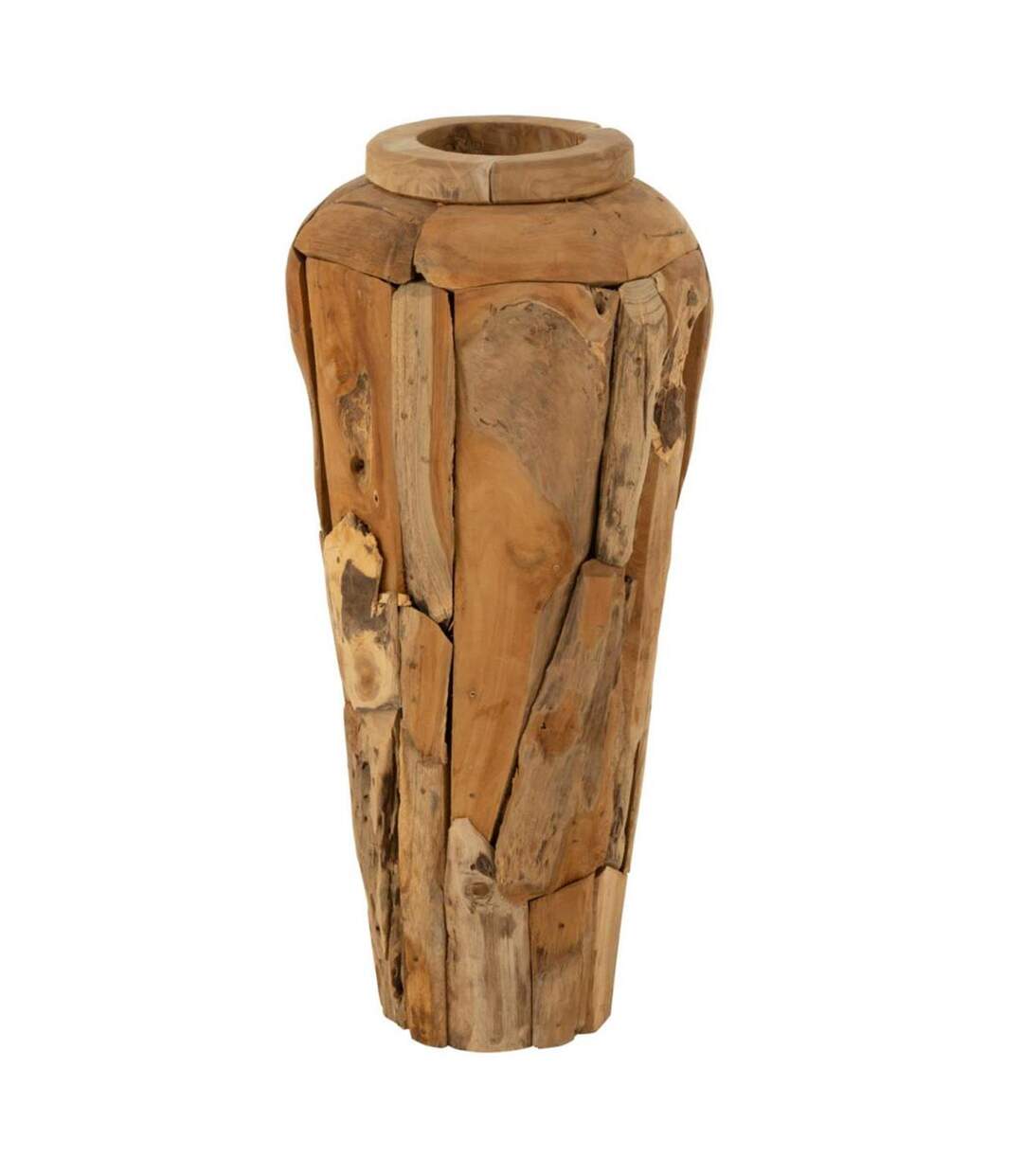 Vase Déco en Teck Scot 92cm Naturel-1