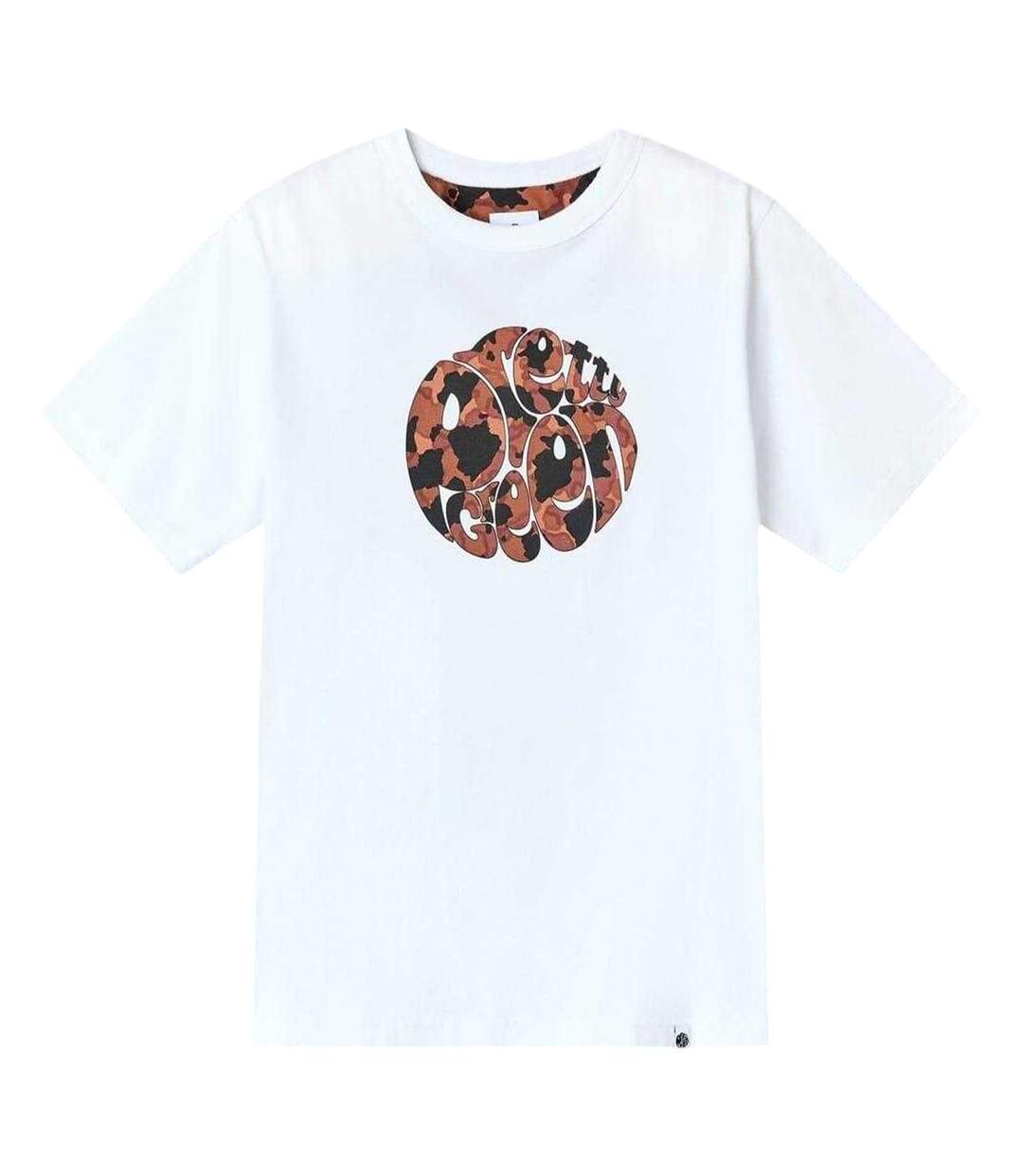 T-shirt Motif/style Logo Camouflage Homme Blanc Pretty Green-1