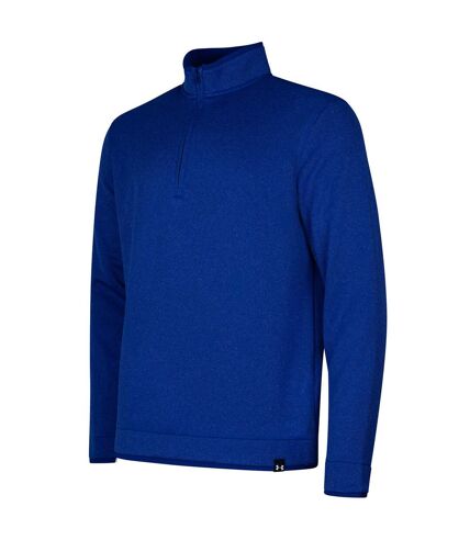 Mens quarter zip fleece top royal blue Under Armour